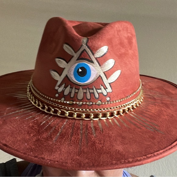 hand painted summer hats - Picture 3 of 10